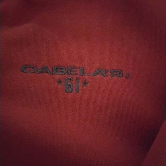 Cabela's Kids XL Vibrant Red Zip-Up Hoodie - Picture 3 of 3